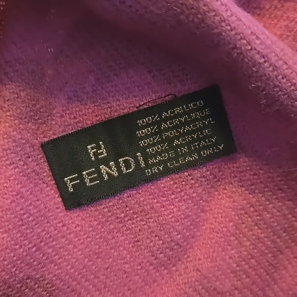 Gorgeous Vintage Fendi Equestrian Horse Scarf Made In Italy 80" Long - Picture 6 of 7